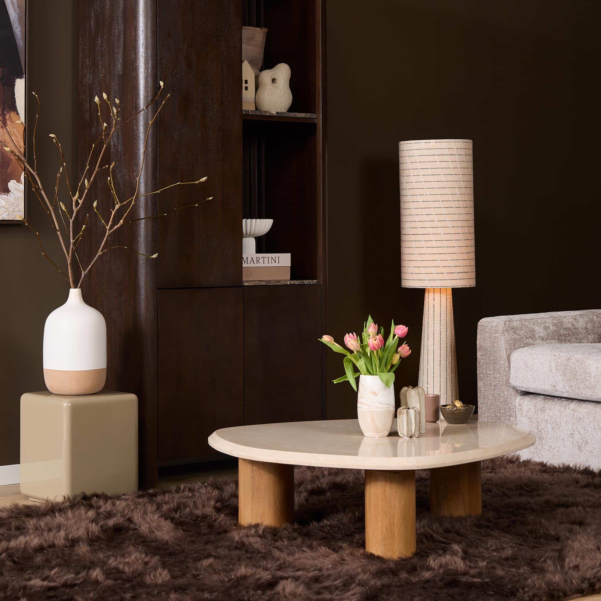 Starfurn Salontafel Nuvé Naturel Botticino marmer 100 cm