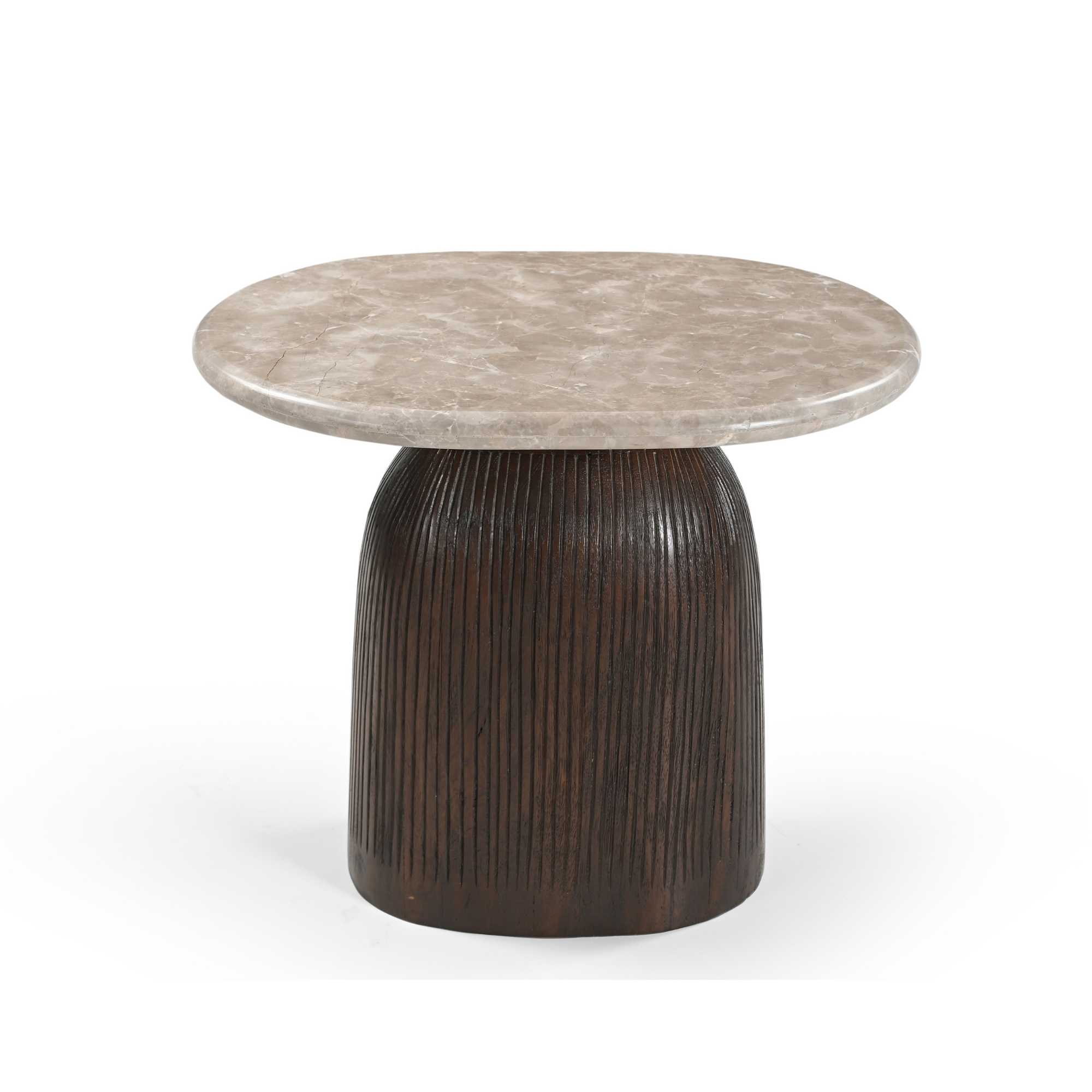 Starfurn Bijzettafel Noel Bruin Marmer 60 cm