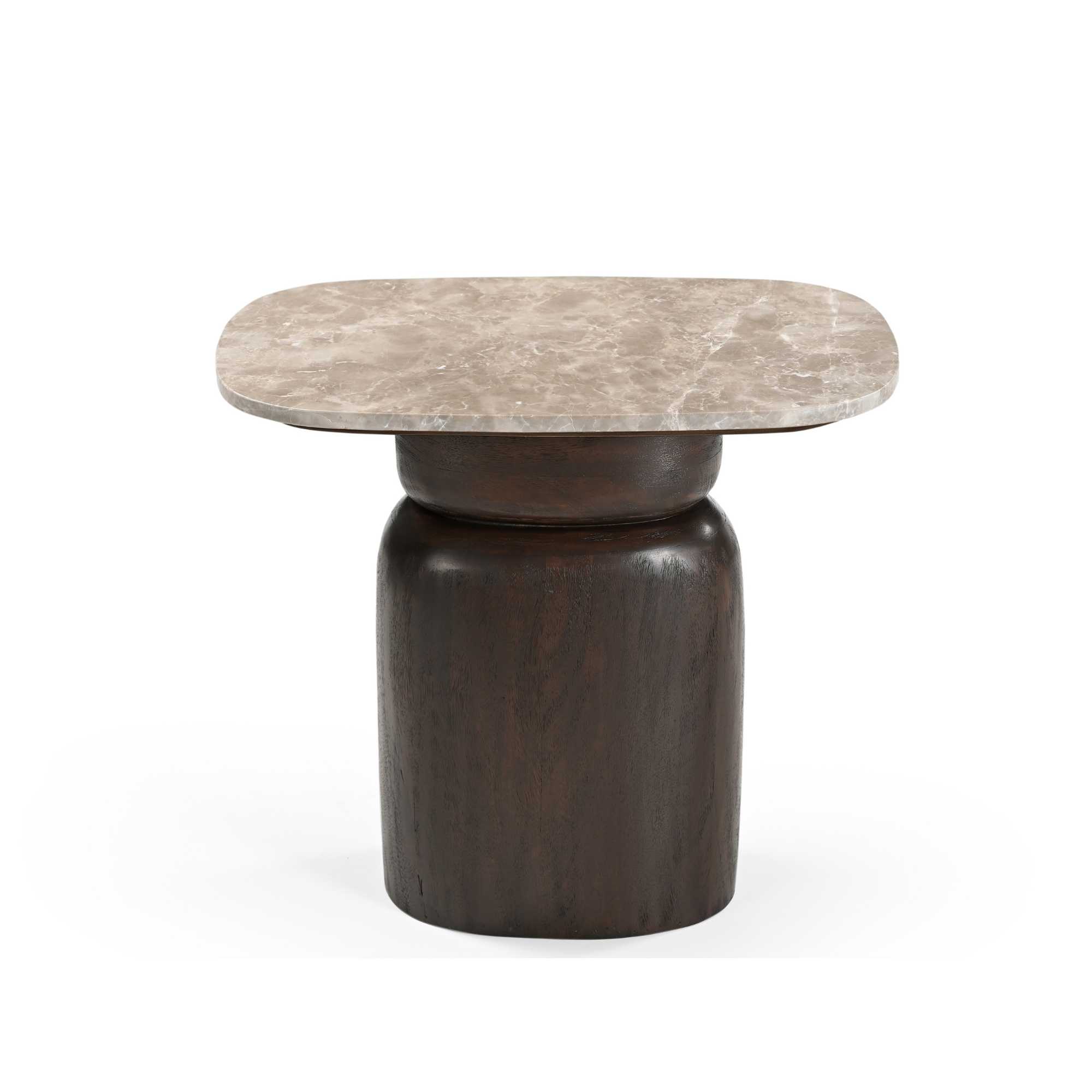 Starfurn Bijzettafel Silva Bruin Marmer 56 cm