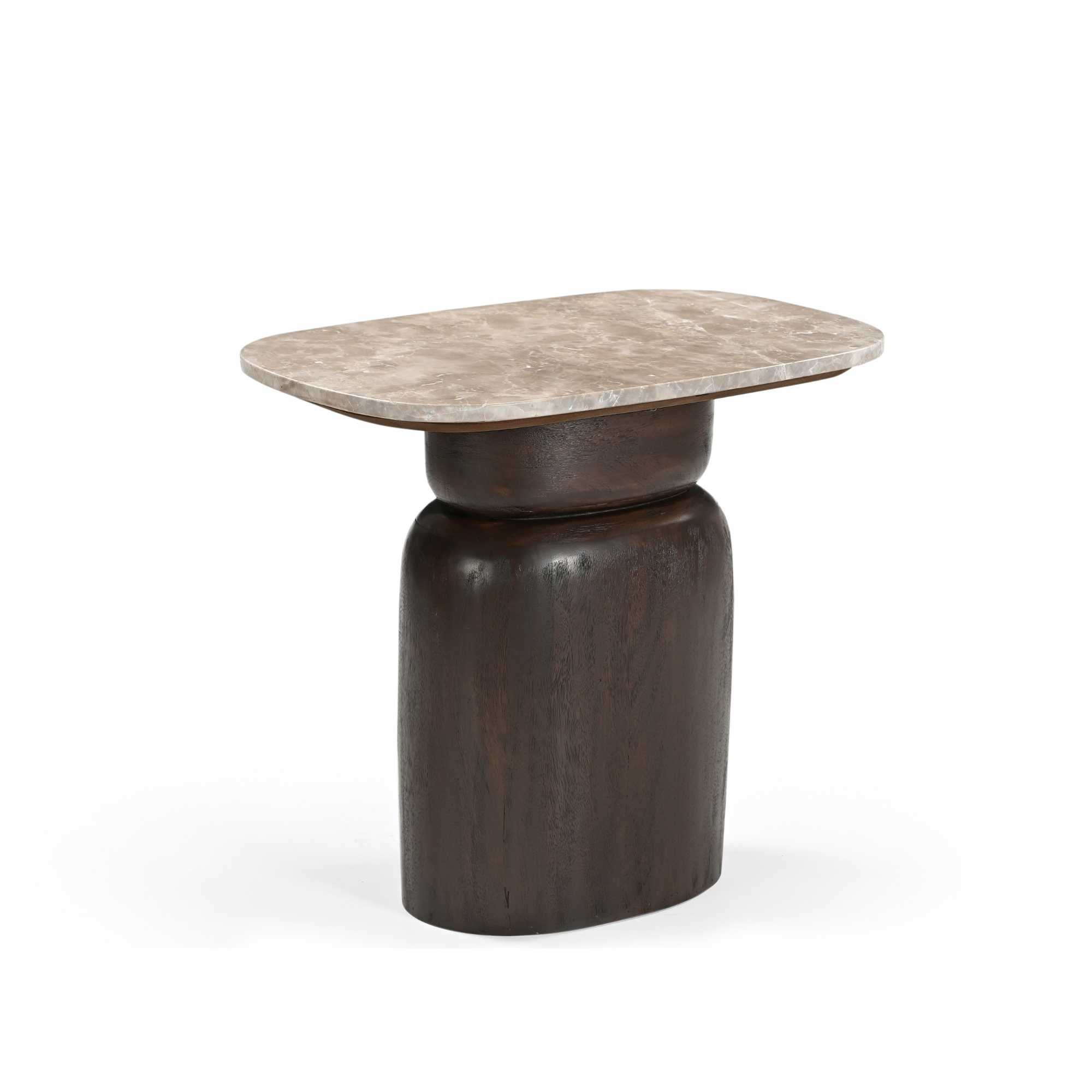 Starfurn Bijzettafel Silva Bruin Marmer 56 cm