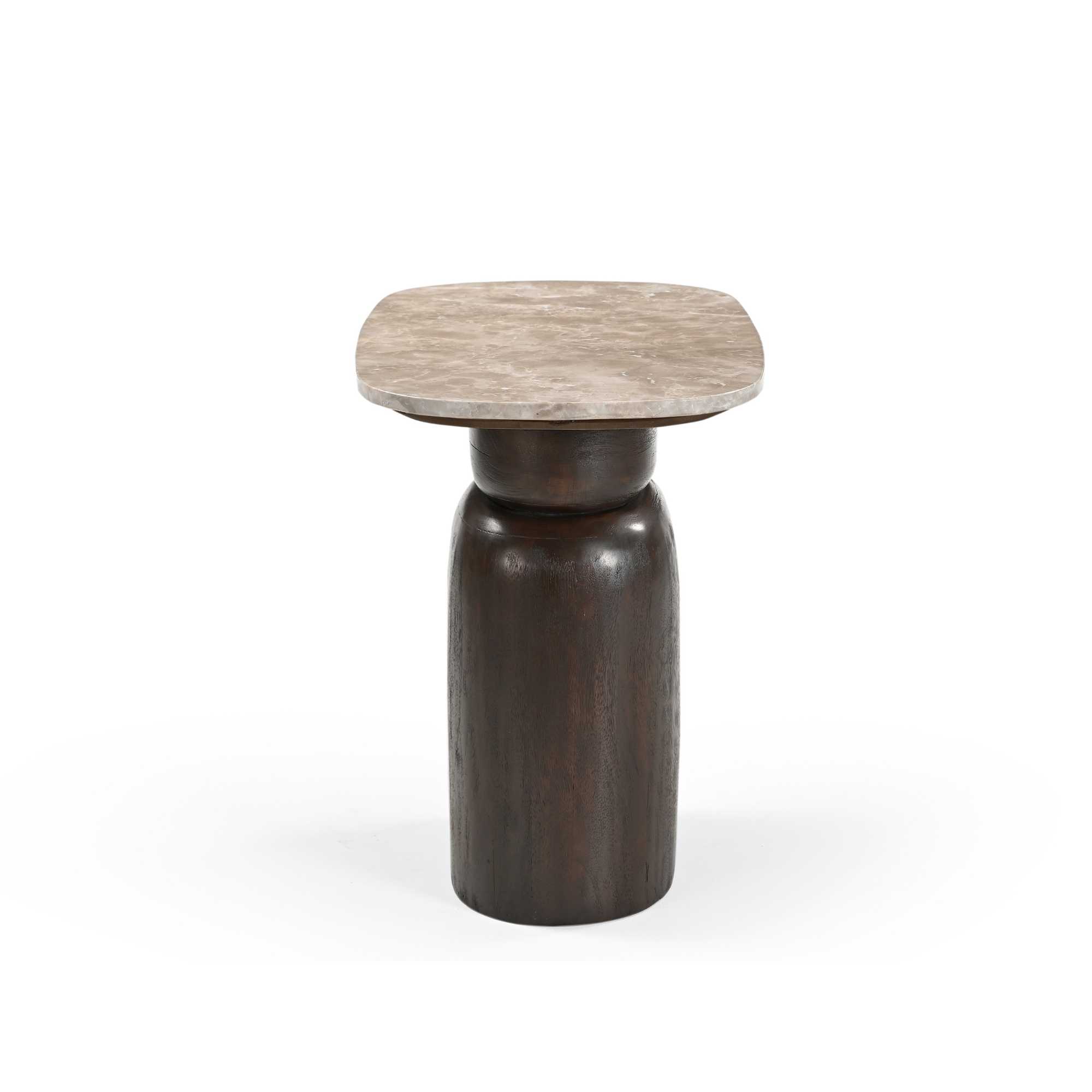 Starfurn Bijzettafel Silva Bruin Marmer 56 cm
