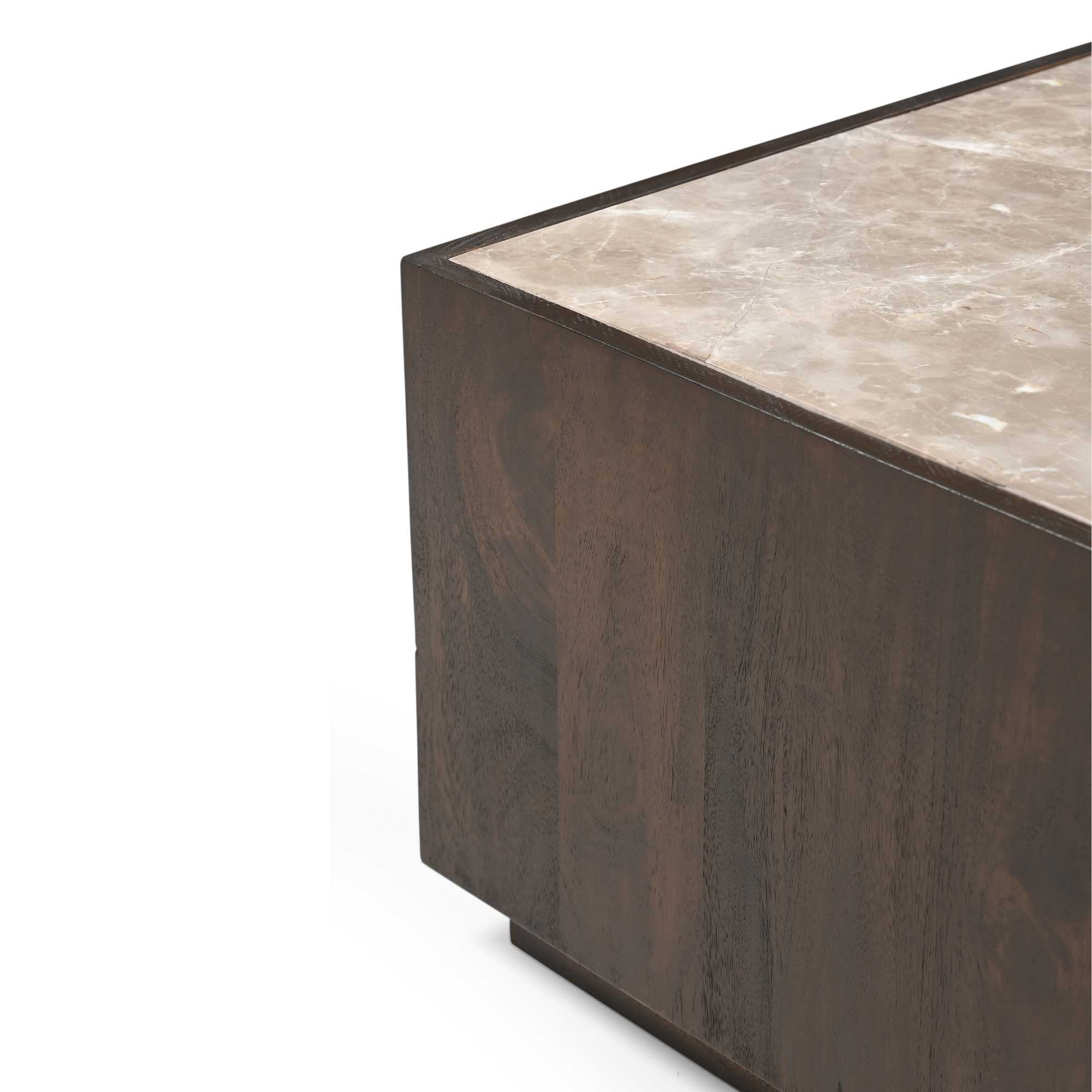 Starfurn Salontafel Moos Bruin Marmer 80 cm