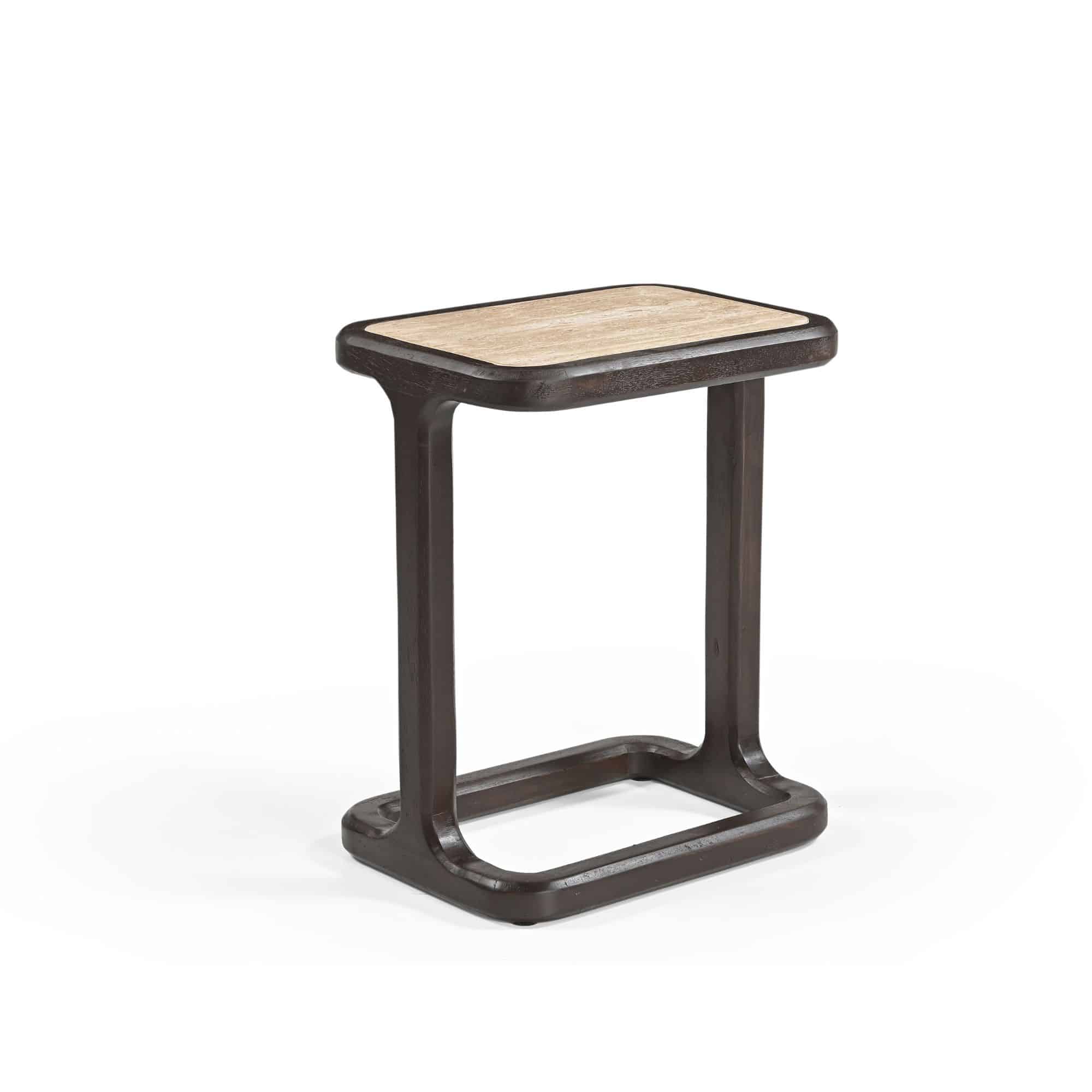 Starfurn Bijzettafel Arvid Bruin Travertin 49 cm