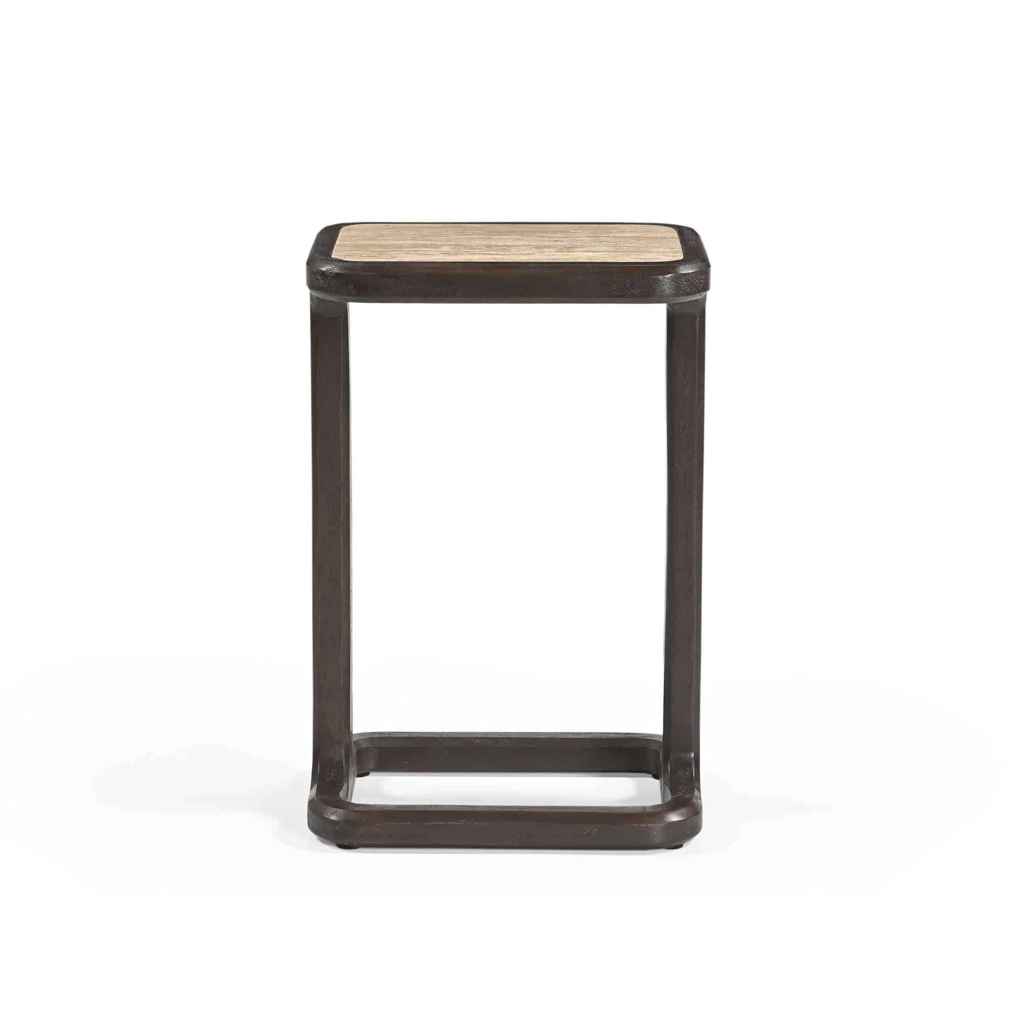 Starfurn Bijzettafel Arvid Bruin Travertin 49 cm