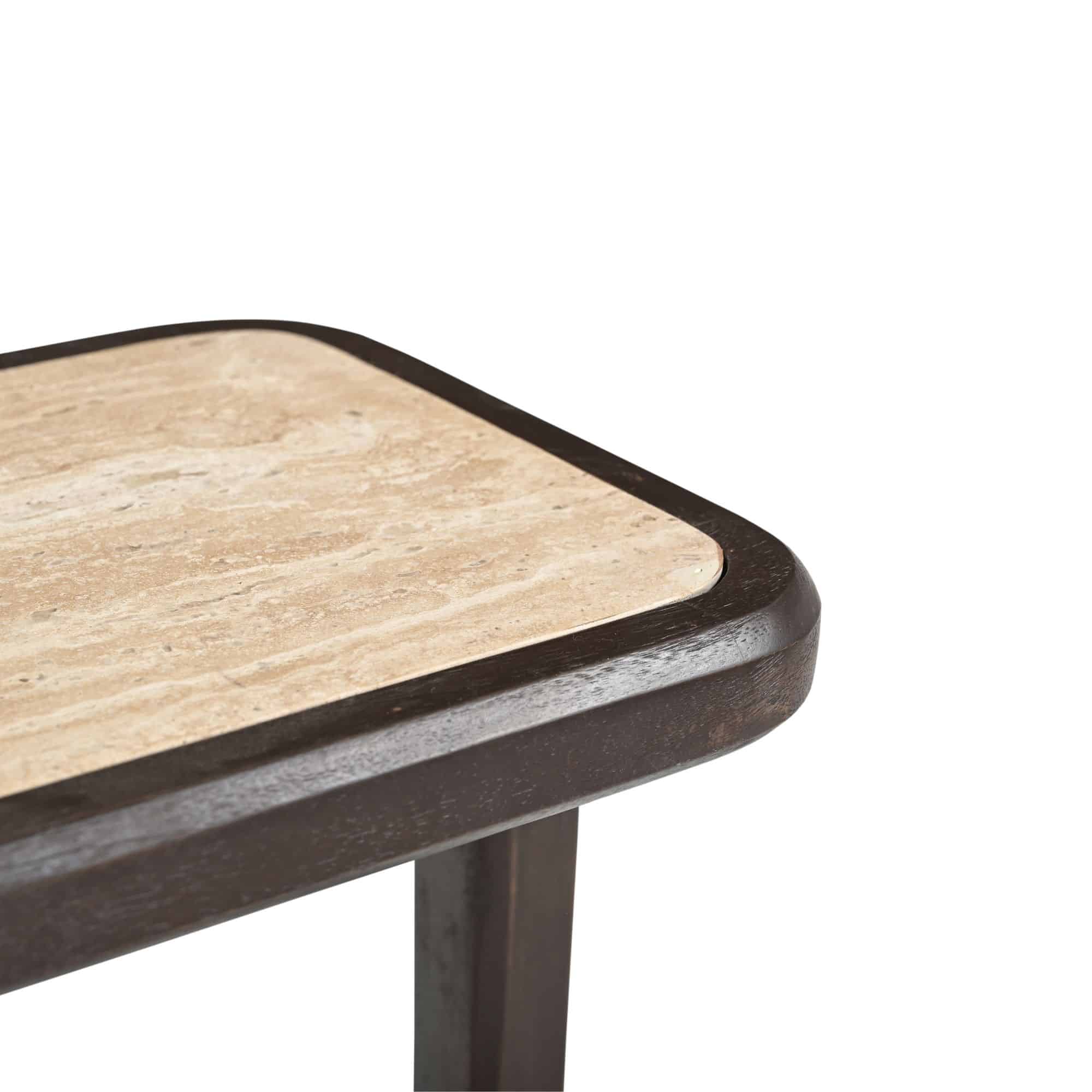 Starfurn Bijzettafel Arvid Bruin Travertin 49 cm