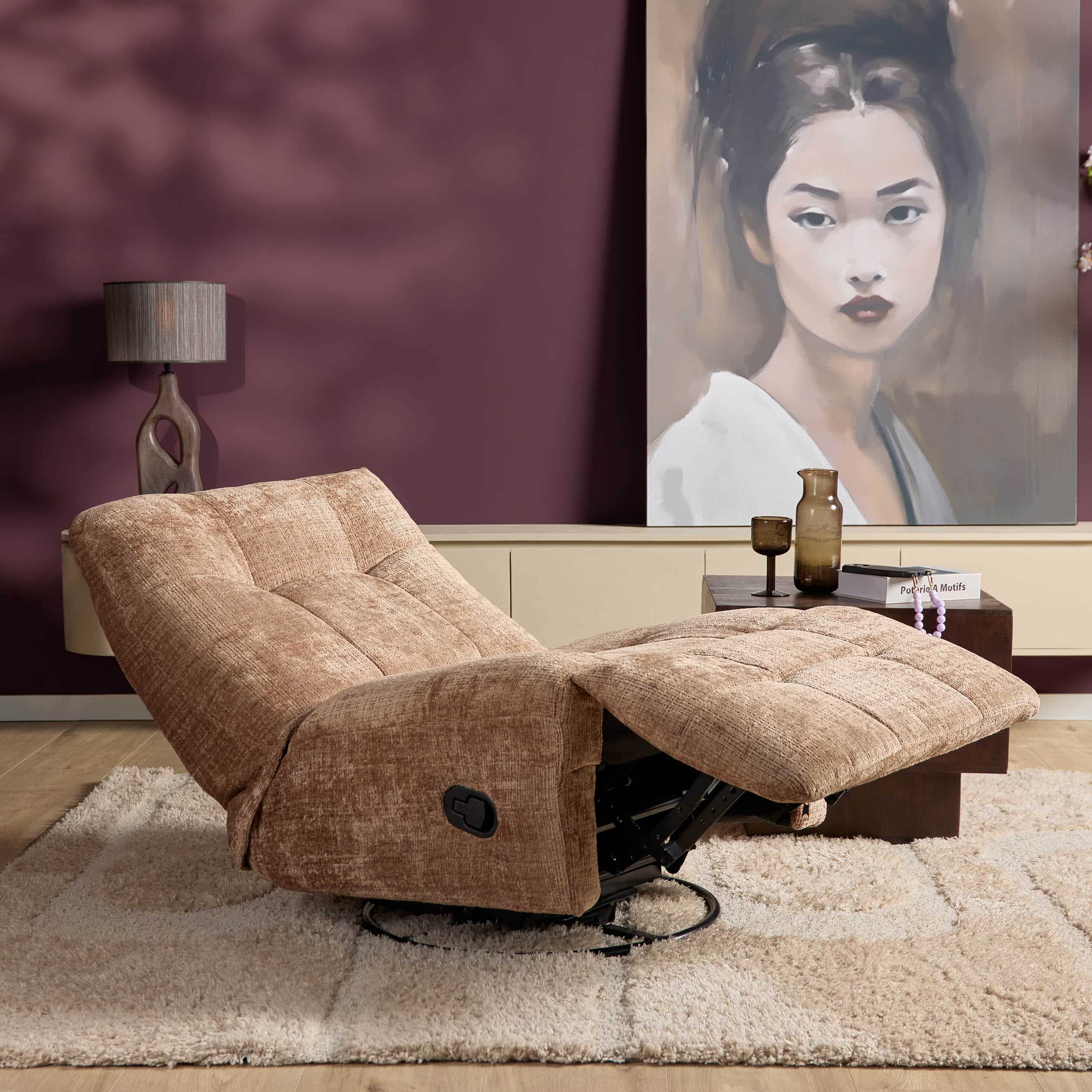 Starfurn Relaxfauteuil Chill Licht bruin