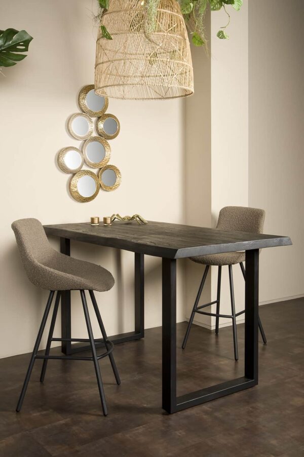 Tower Living bartafel Ultimo 160x90x95 cm black acacia