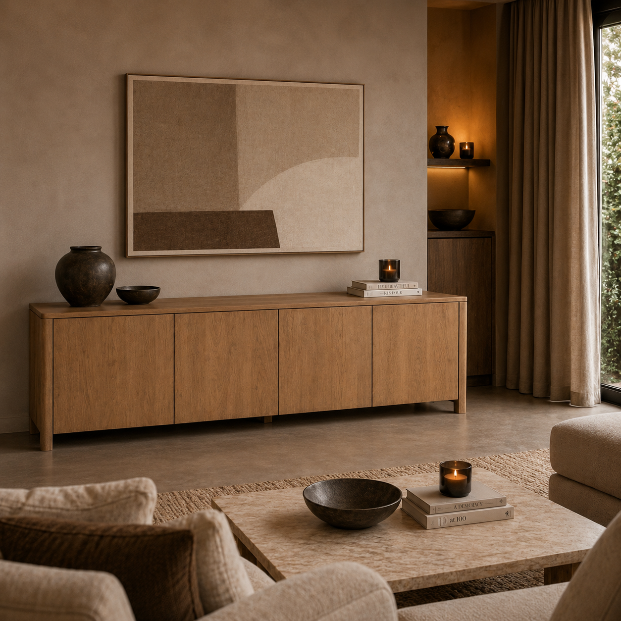 Starfurn Dressoir Dallas Naturel Mangohout 210 cm