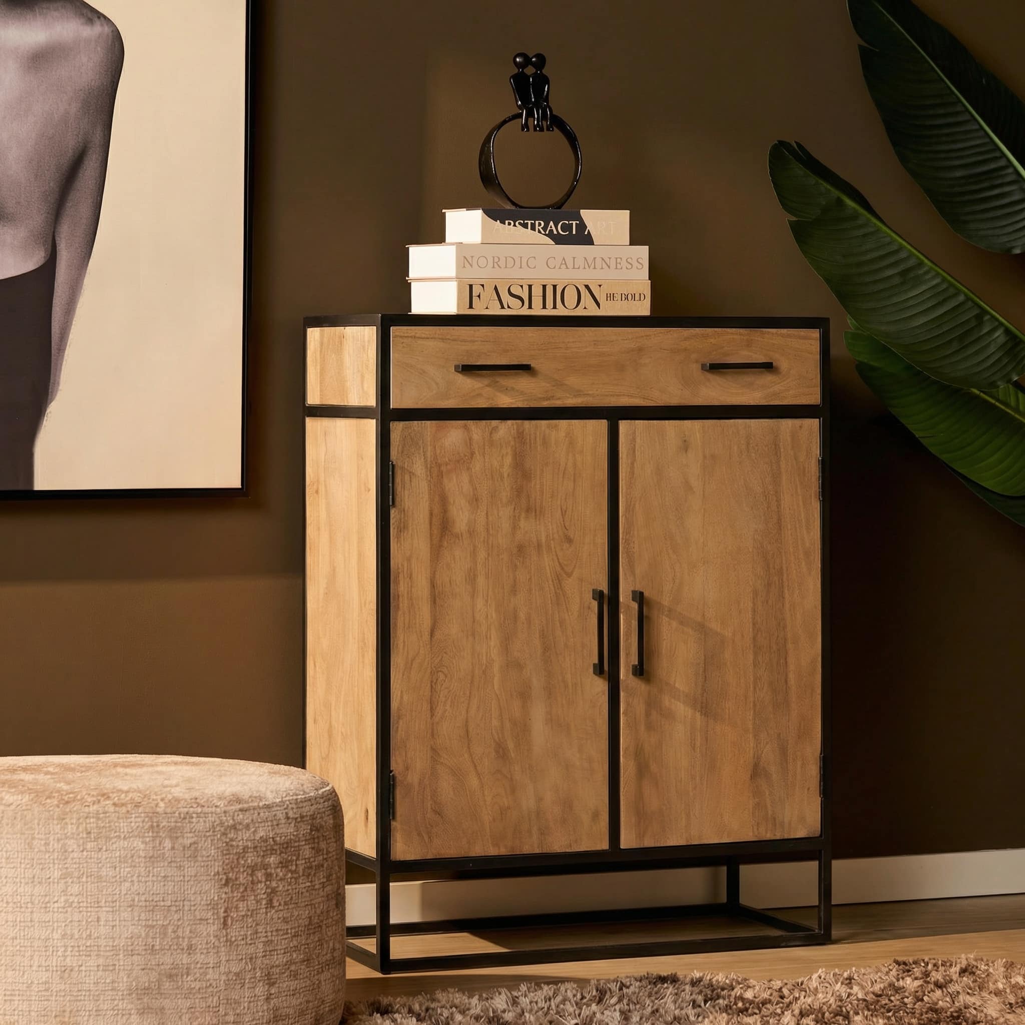 Starfurn Kabinet Dakota Naturel Mangohout 100 cm