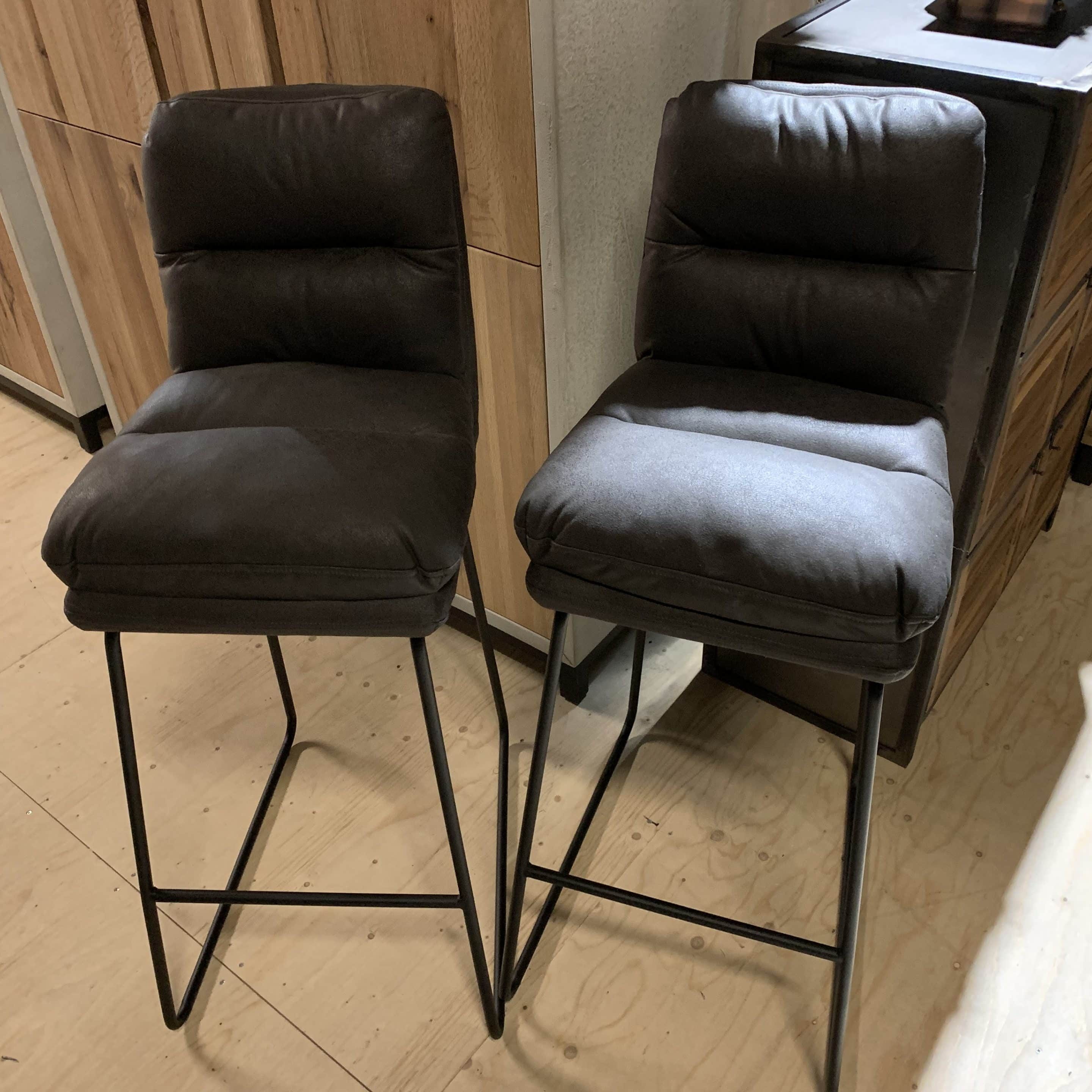 SHOWMODEL Tower Living barstoelen Toro hoog set van 2 antraciet