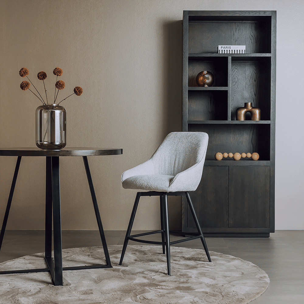 Tower Living barstoel Trino draaibaar wit