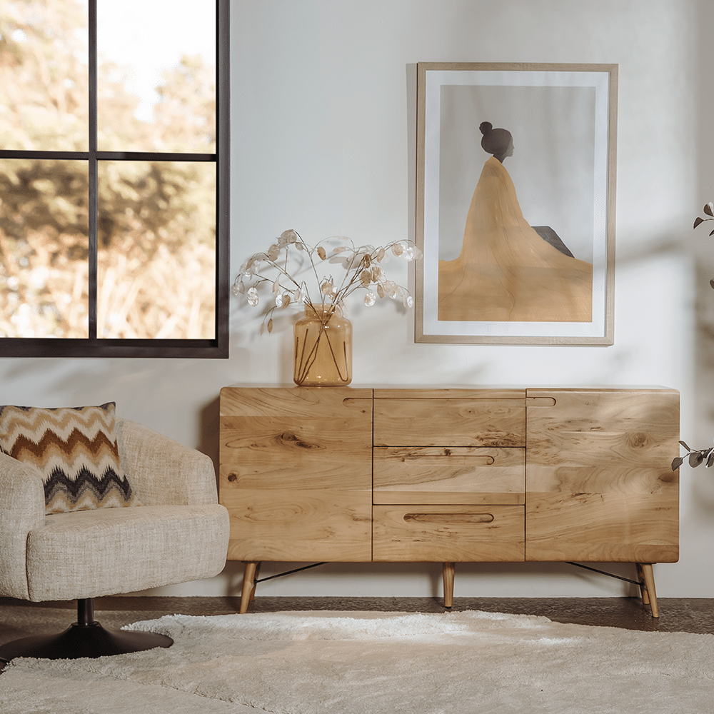 Tower Living dressoir Aura 160x40x80 cm naturel acacia