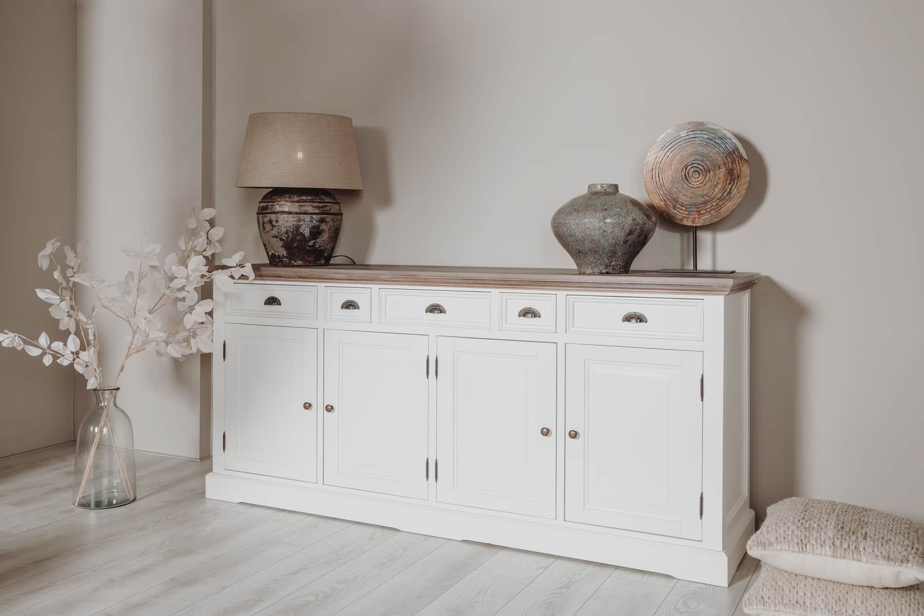 Tower Living dressoir Fleur 200x50x90 cm grenen
