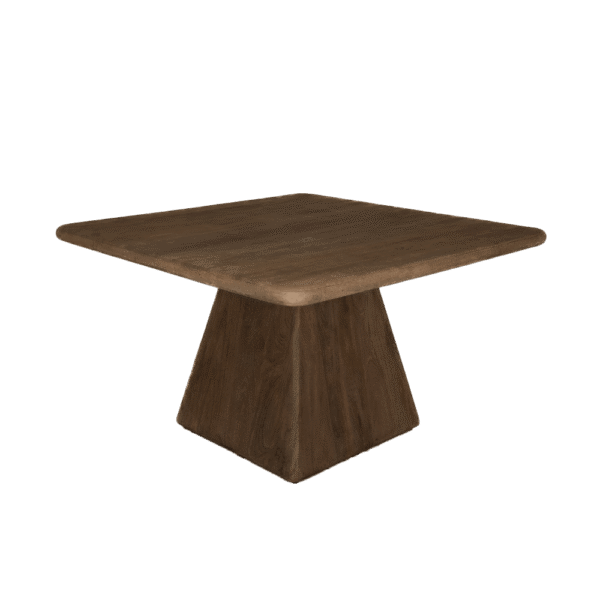 Tower Living eettafel Asti 130 cm vierkant mangohout bruin