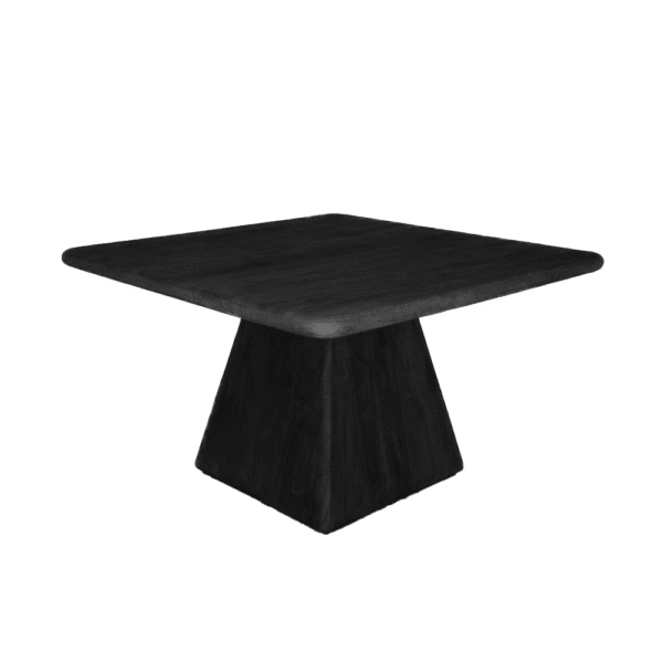 Tower Living eettafel Asti 130 cm vierkant mangohout zwart