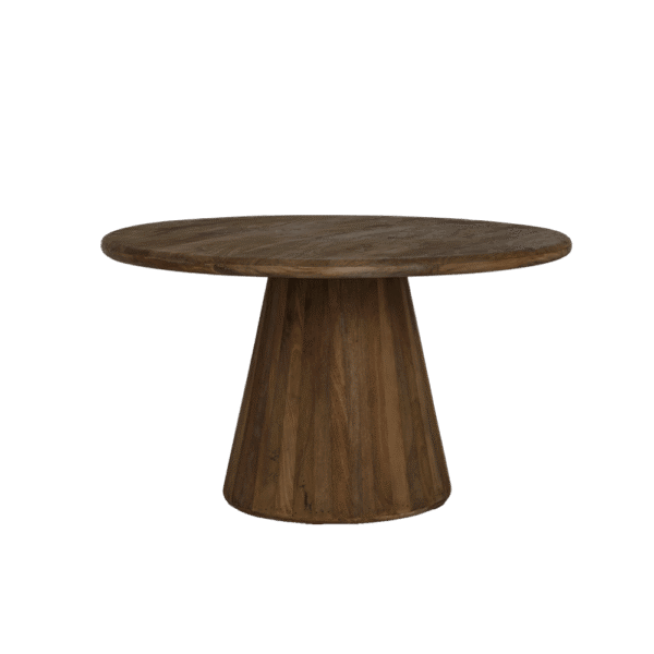 Tower Living eettafel Asti 150 cm rond mangohout bruin