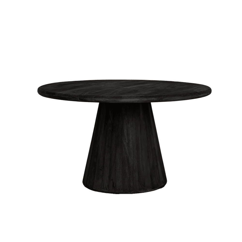 Tower Living eettafel Asti 150 cm rond mangohout zwart