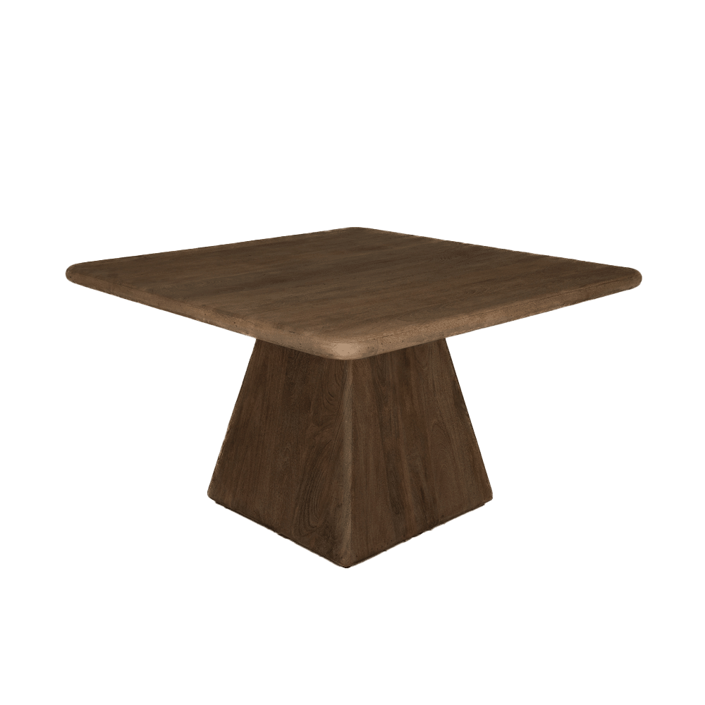 Tower Living eettafel Asti 150 cm vierkant mangohout bruin