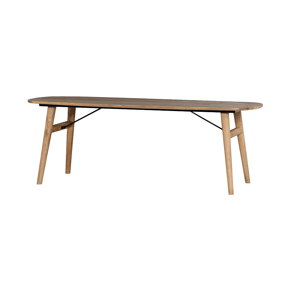 Tower Living eettafel Aura deens ovaal 160x90x76 cm naturel acacia