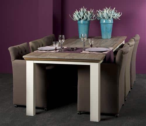 Tower Living eettafel Fleur 240x100x78 cm square poot grenen