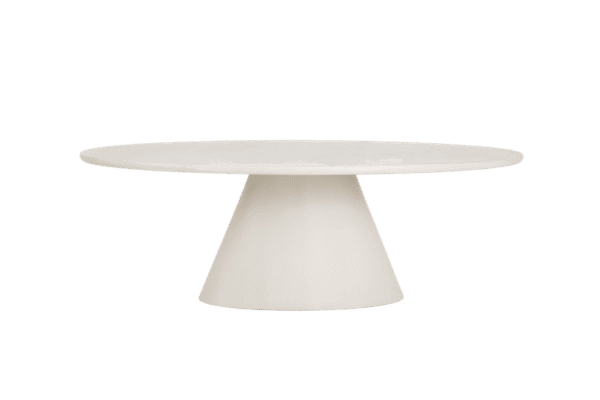 Tower Living eettafel Mello 220x120x77 cm ovaal wit