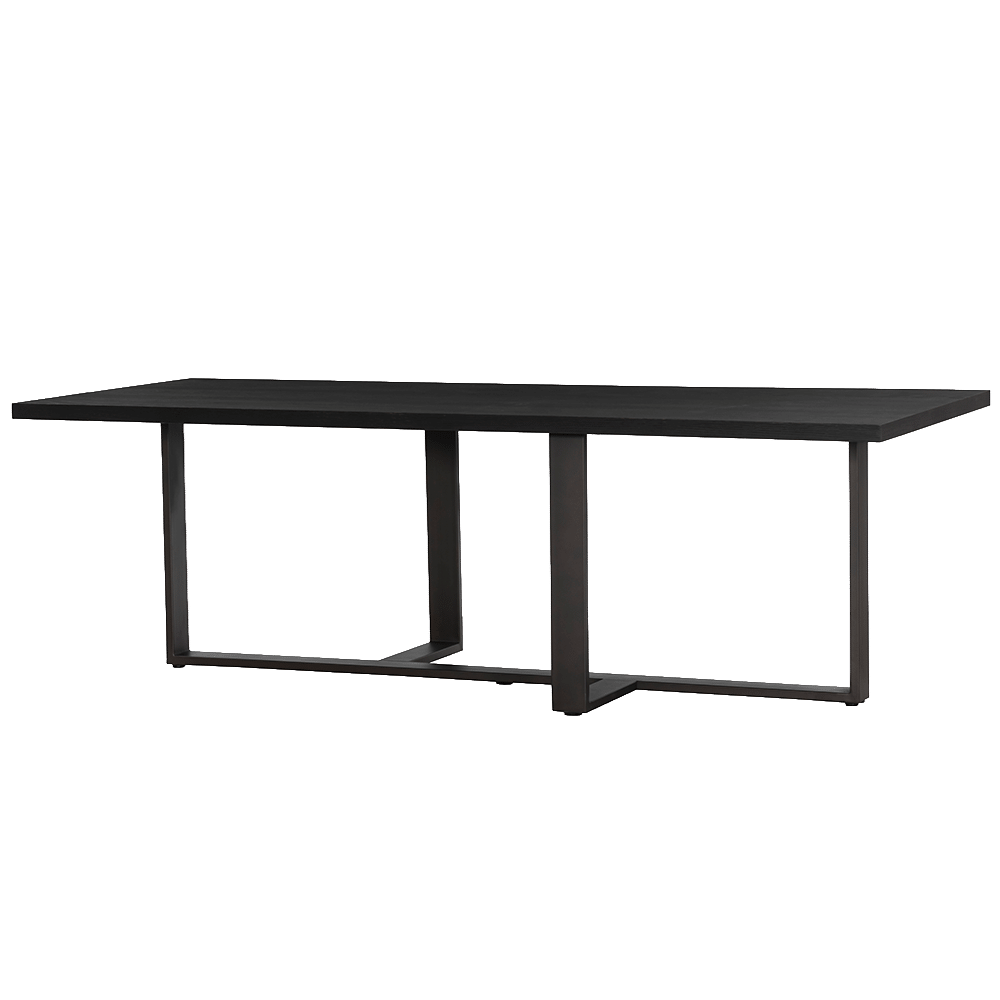 Tower Living eettafel Mincio 200x100x77 cm donkerbruin eiken