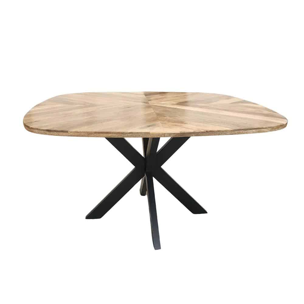 Tower Living eettafel Silvi vierkant 130x130x78 cm natural mangohout