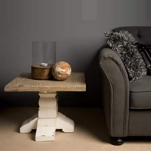 Tower Living hoektafel Amanda 60x60x45 cm grenen