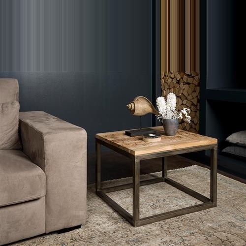 Tower Living hoektafel Venetie 60x60x45 cm oud teak