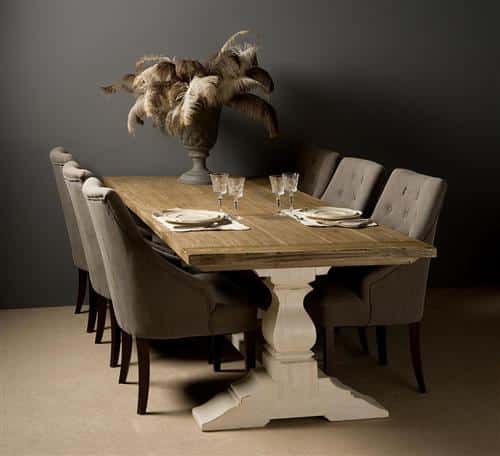 Tower Living klooster eettafel Amanda 240x100x78 cm grenen
