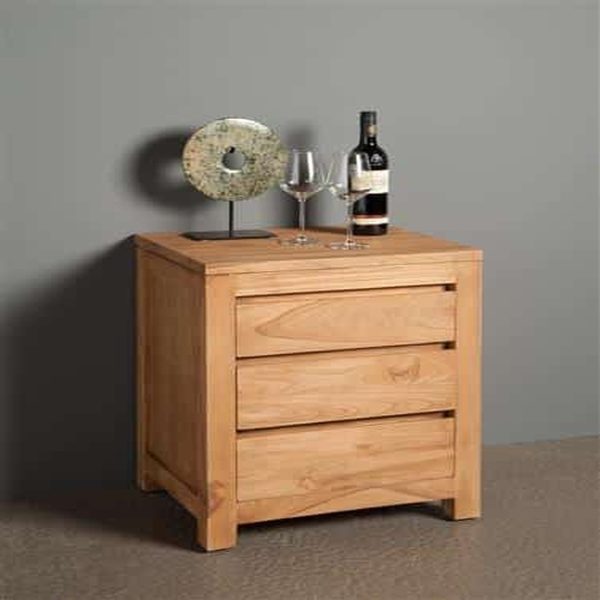 Tower Living lade/ nachtkastje Corona 50x40x63 cm teak