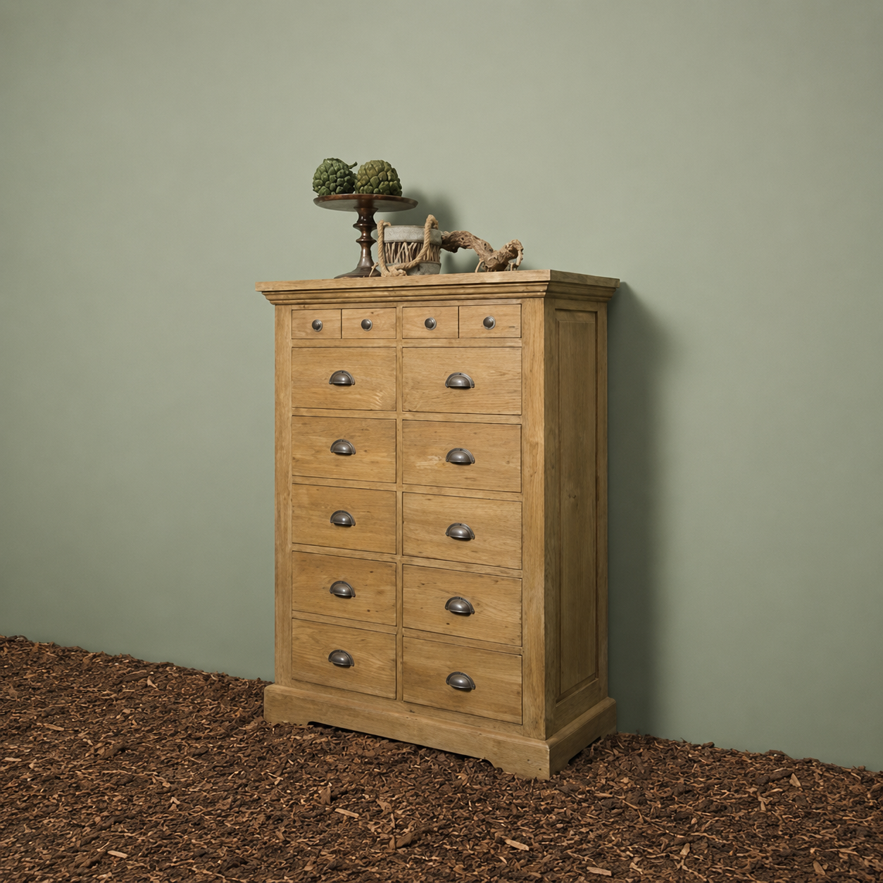 Tower Living ladekast Bologna 88x43x120 cm teak