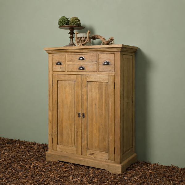 Tower Living meidenkast Bologna 100x40x128 cm teak