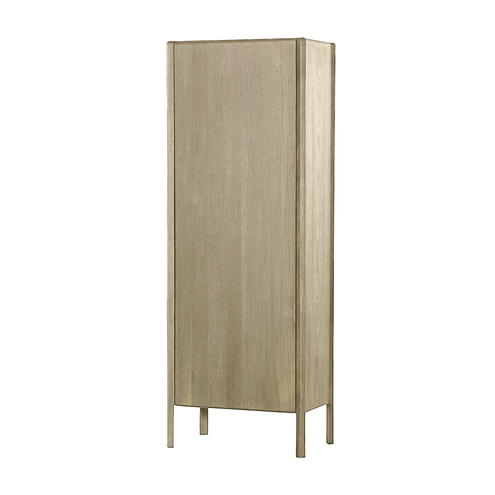 Tower Living opbergkast Amalfi 70x42x190 cm white wash eiken