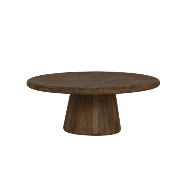 Tower Living salontafel Asti 90x90x38 cm rond mangohout bruin