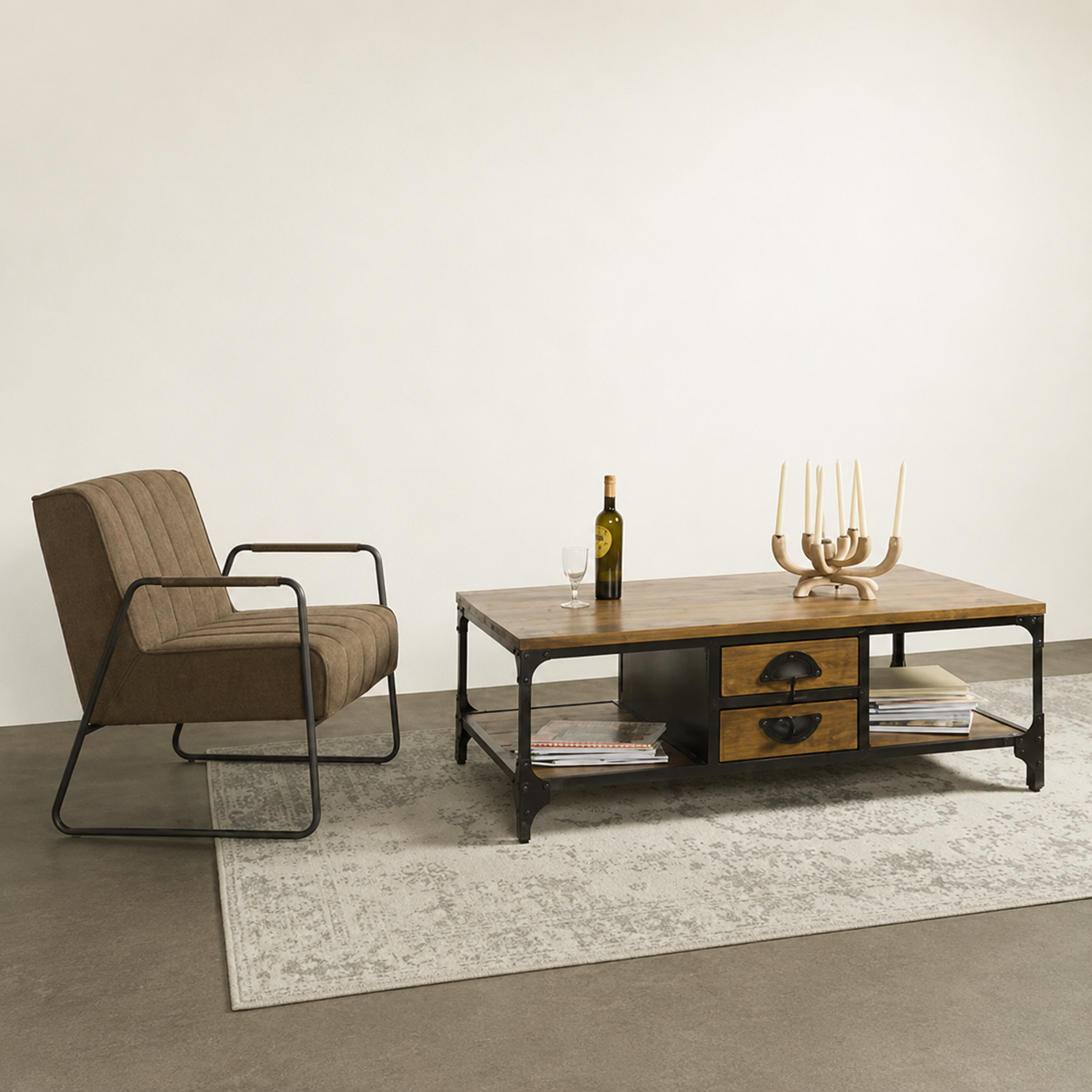 Tower Living salontafel Basto 135x74x45 cm mangohout
