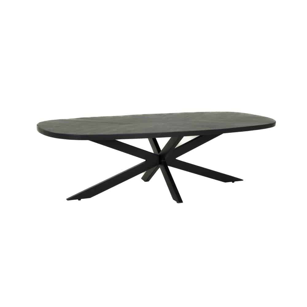 Tower Living salontafel Silvi 130x70x40 cm mangohout zwart