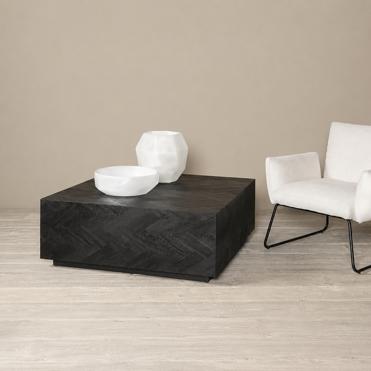 Tower Living salontafel Ziano 80x80x40 cm eiken