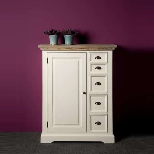 Tower Living spekkast Fleur 100x40x128 cm grenen