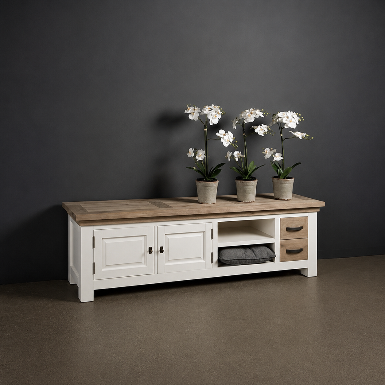 Tower Living tv meubel Parma Toscana 190x40x55 cm eiken