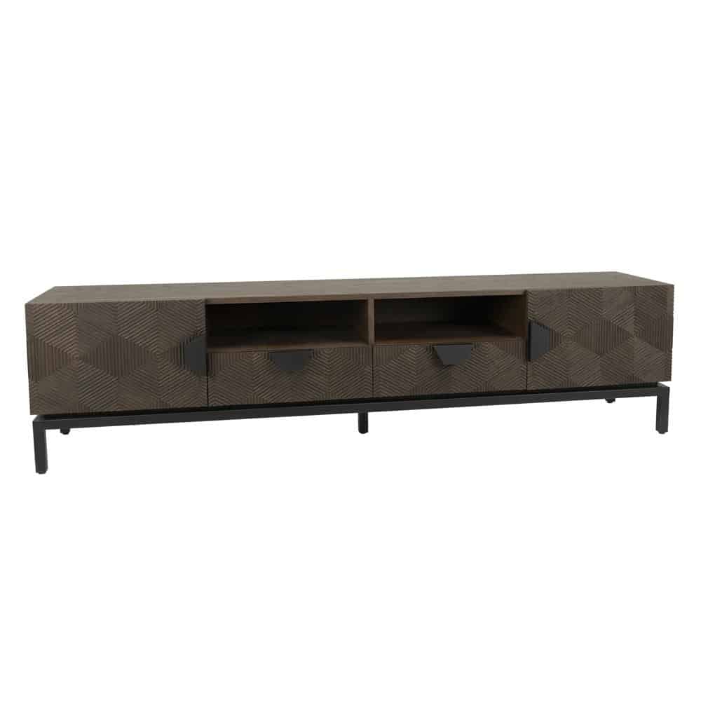 Tower Living tv meubel San Marino 200x40x50 cm eiken