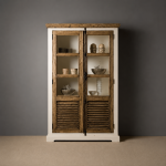 Tower Living vitrinekast Amanda 120x40x190 cm grenen