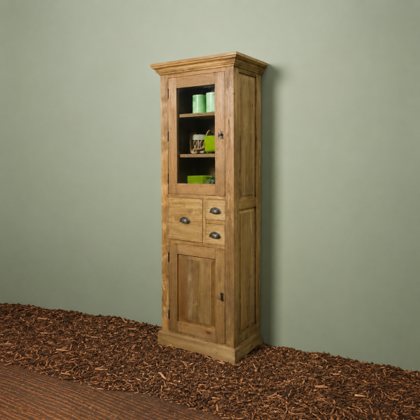 Tower Living vitrinekast Bologna 66x40x191 cm teak
