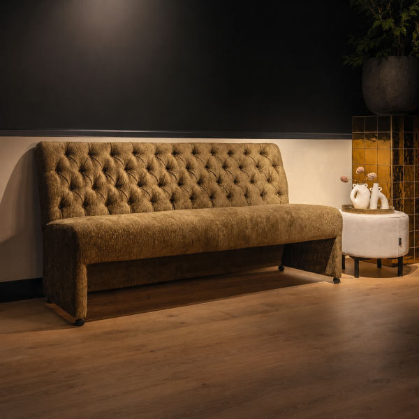 UrbanSofa-Bordeaux-Eetkamerbank-Kensington-Gold-Paris-Hocker-Micro-Suede-Nature