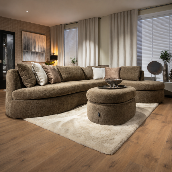 UrbanSofa-Ella-Hoekbank-met-Hocker-in-Charmonix-Espresso