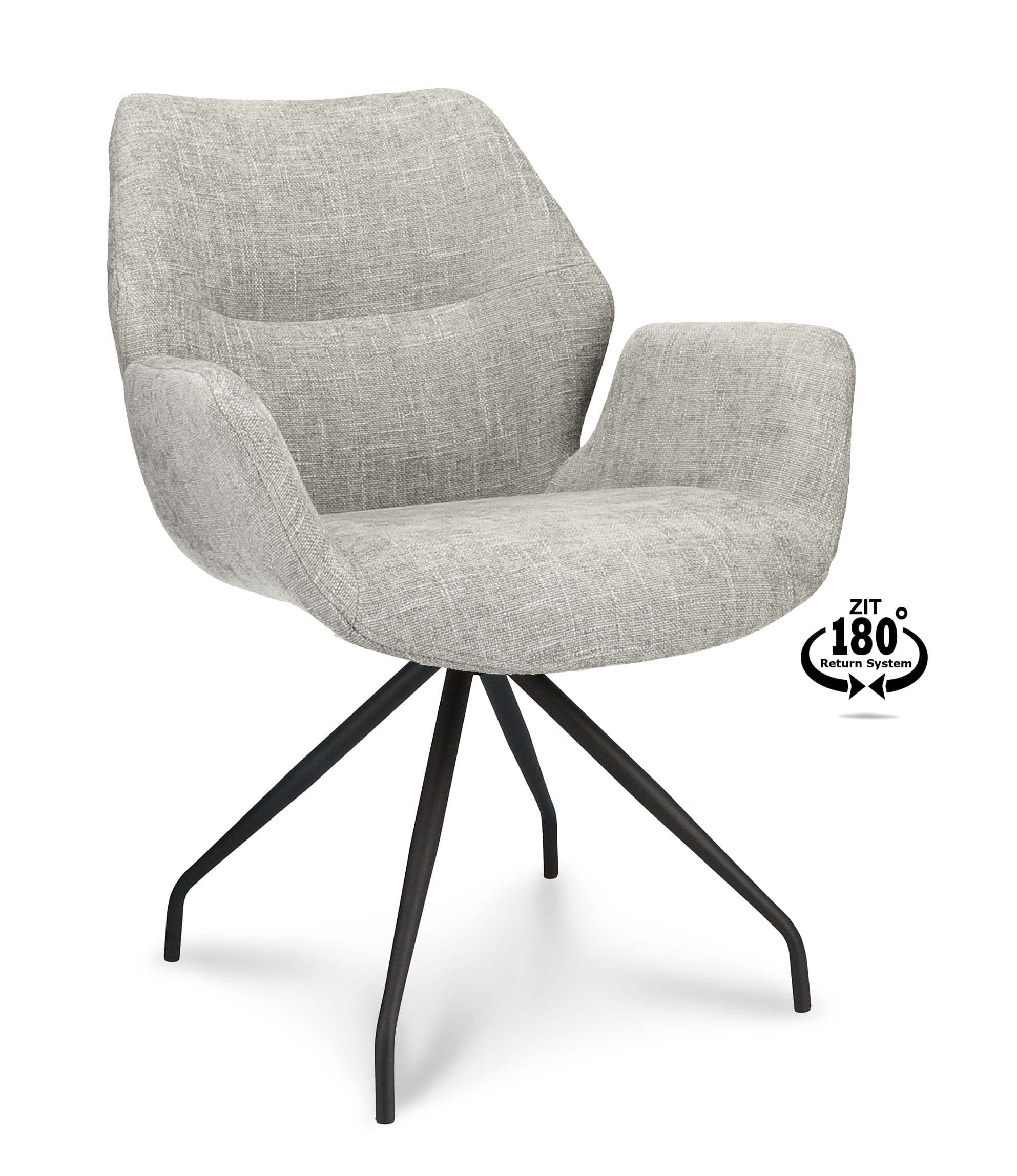 SHOWMODEL Eetkamerstoel Valley met arm taupe