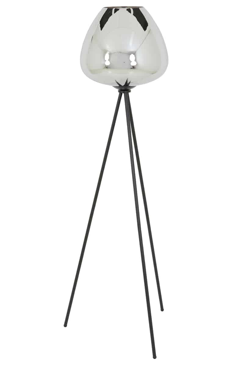 Light & Living vloerlamp driepoot Ø42x146 cm Mayson smoke glas-mat