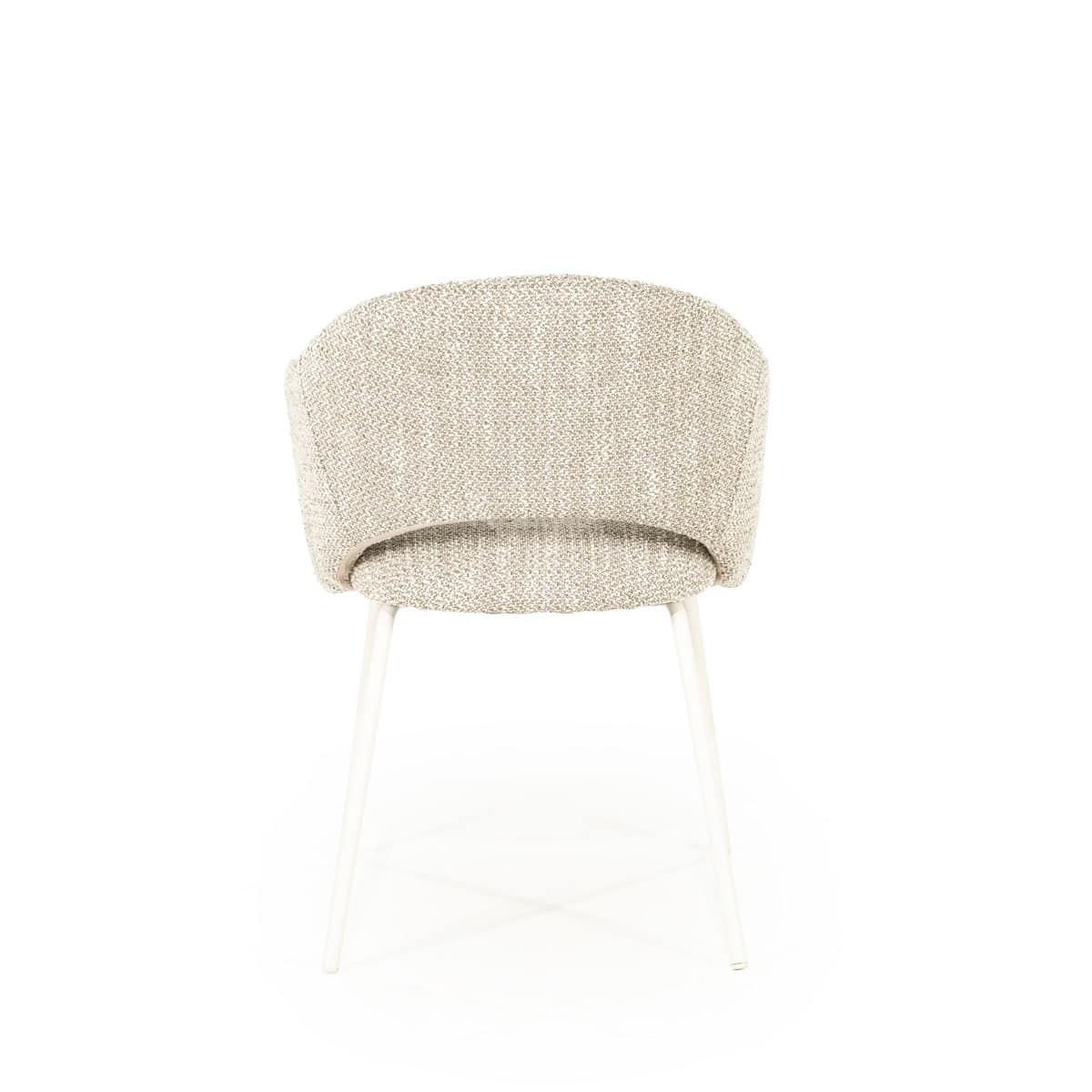 By-Boo eetkamerstoel Story met arm taupe (set van 2)