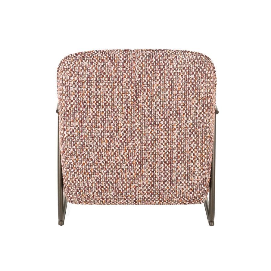 Eleonora fauteuil Norel met arm rood