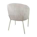 achterkant Nijwie MySons eetkamerstoel Adele - beige poten - Cremona - Taupe 04 - Star Collection (Set van 2)